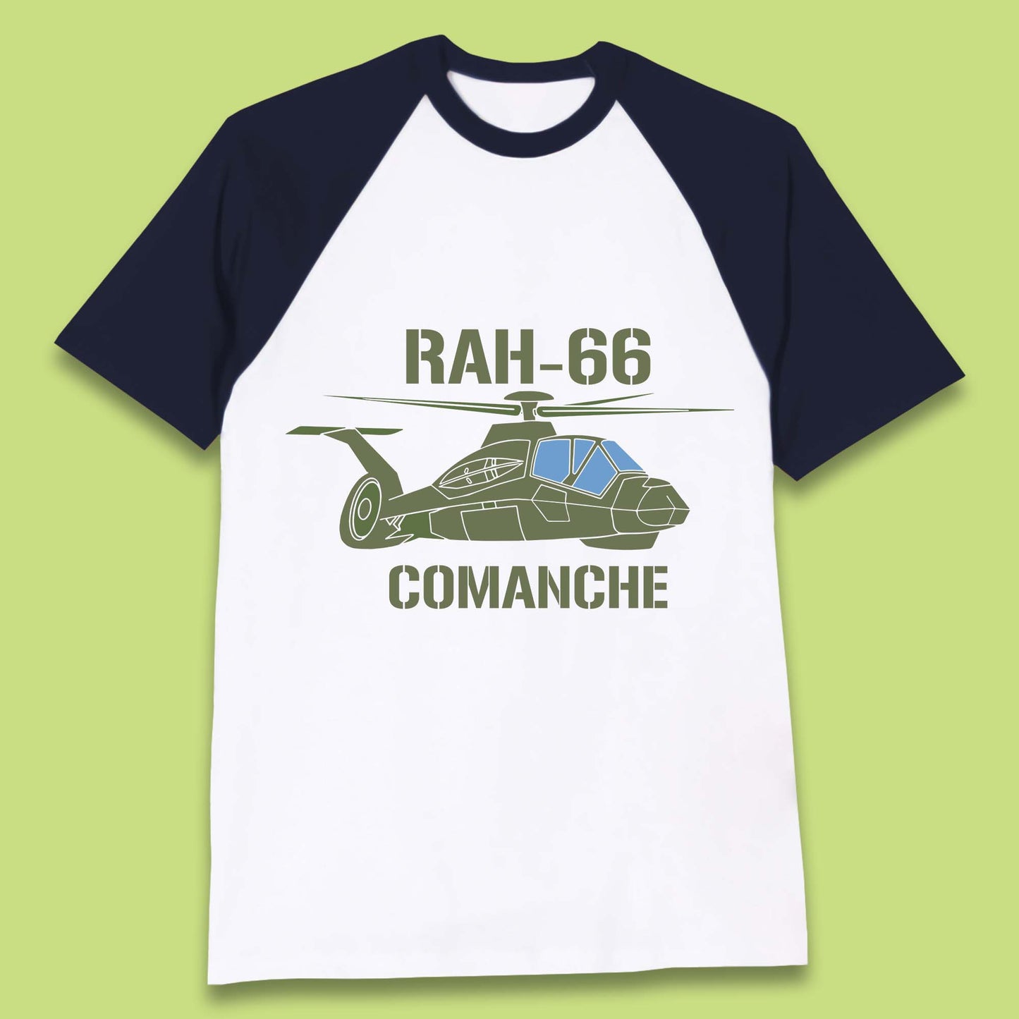 Boeing–Sikorsky RAH-66 Comanche US Army Gunship Attack Helicopter Baseball T Shirt