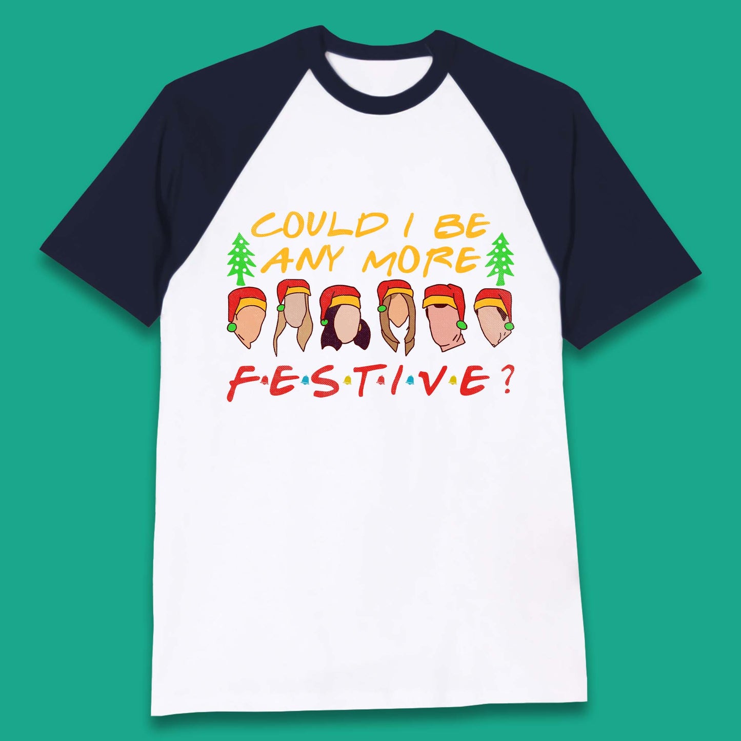 Friends Inspired Christmas Baseball T-Shirt