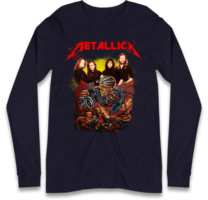 Metallica Skelington Long Sleeve T Shirt