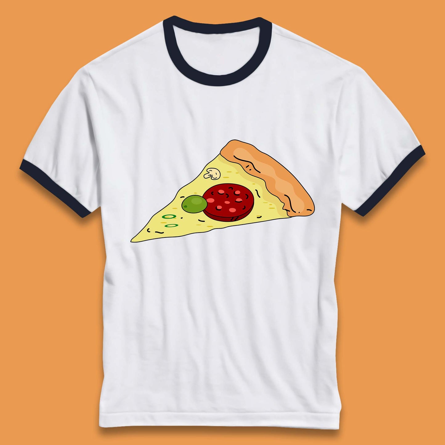 Italian Pizza Slice Pizzaologist Pizza Lover Pizza Holic Pizza Addict Ringer T Shirt