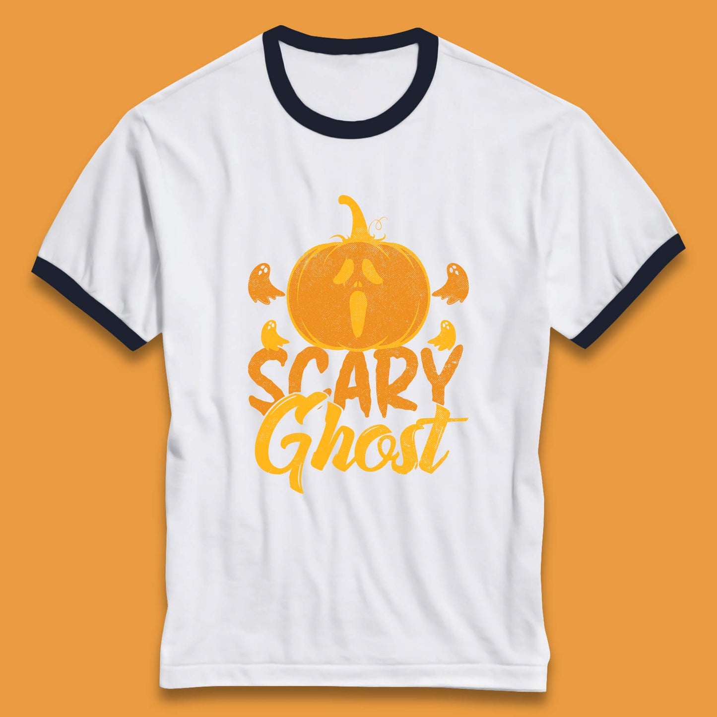 Scary Ghost Halloween Scream Ghost Face Horror Scary Pumpkin Ghostface Ringer T Shirt