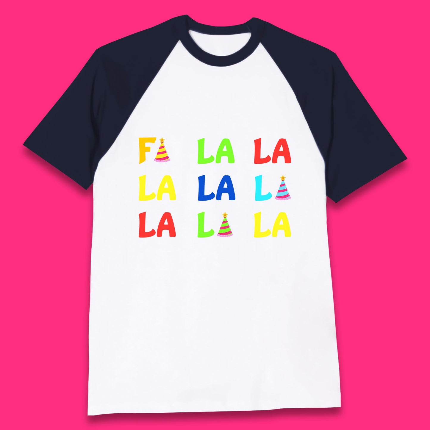 fa la la la christmas song baseball t shirt
