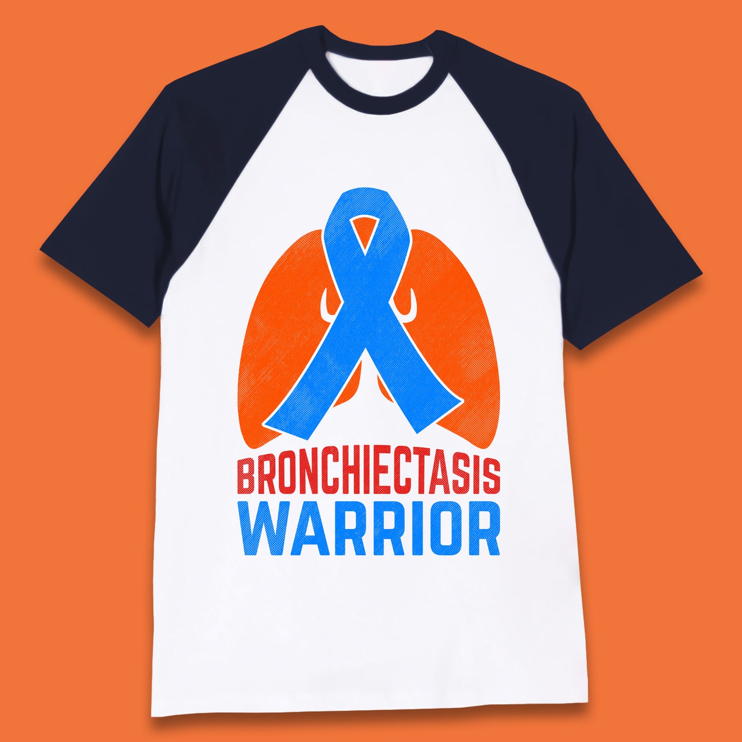 Bronchiectasis Warrior Support Unbreakable Awareness Survivor Baseball T Shirt