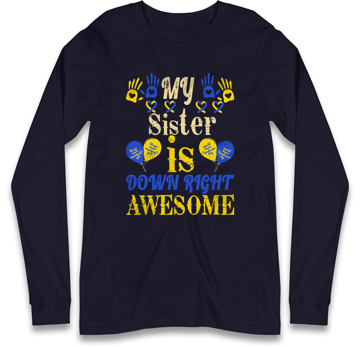 world down syndrome day long sleeve t shirt