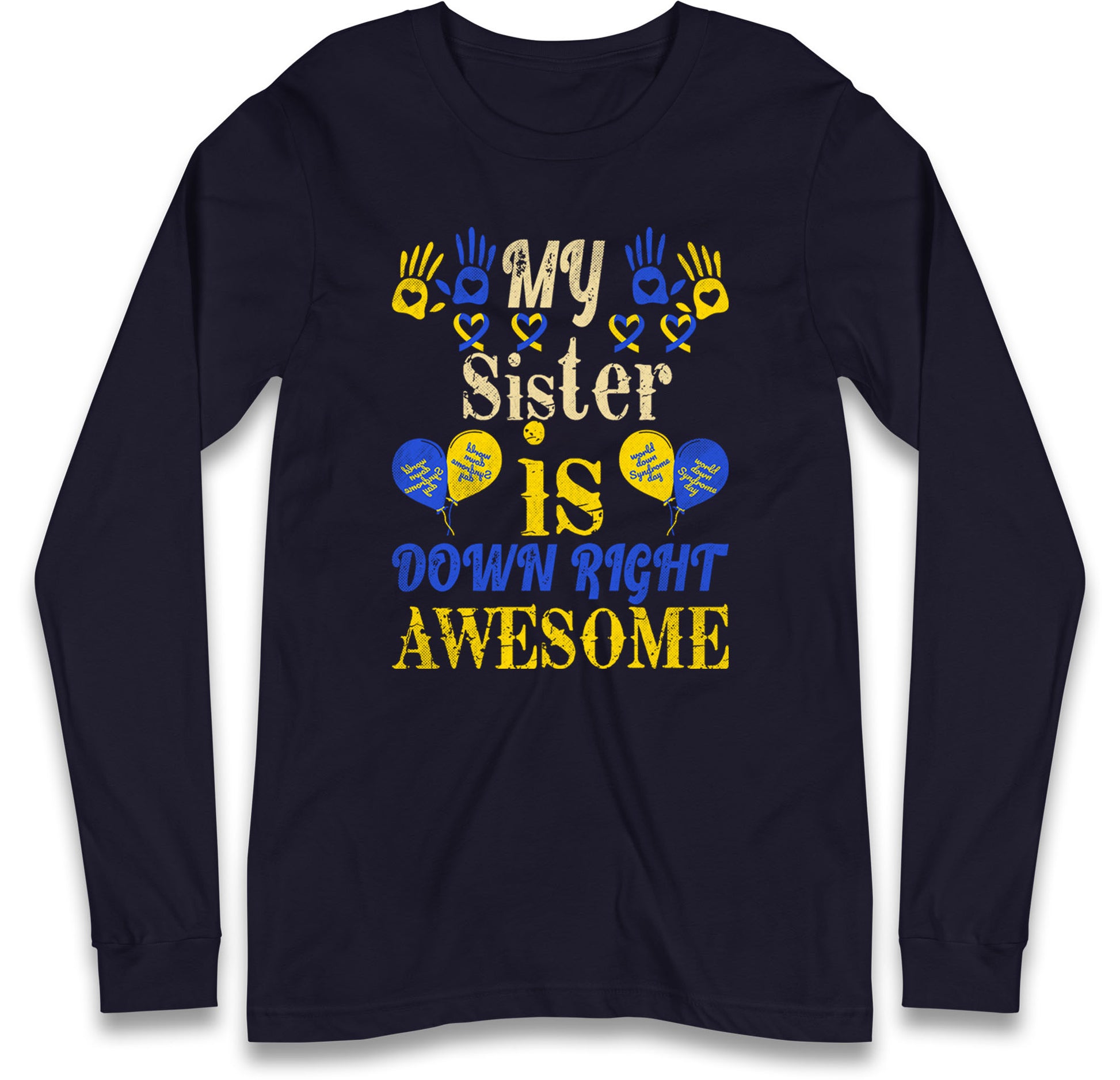 world down syndrome day long sleeve t shirt