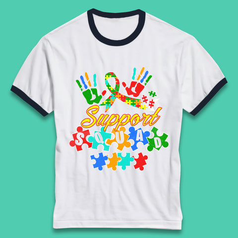 Autism Support Squad Ringer T-Shirt