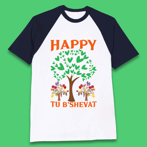 Happy Tu B'Shevat Baseball T-Shirt