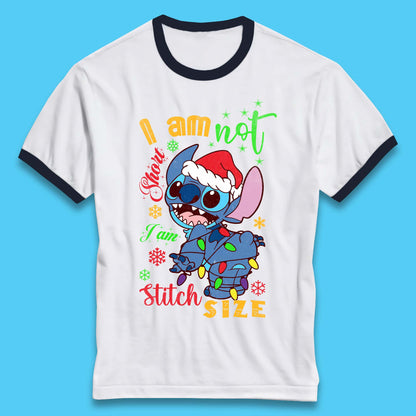 Stitch Size Christmas Ringer T-Shirt