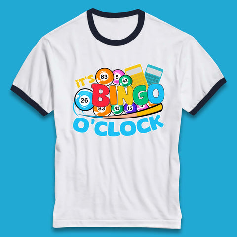 It's Bingo O'Clock Ringer T-Shirt