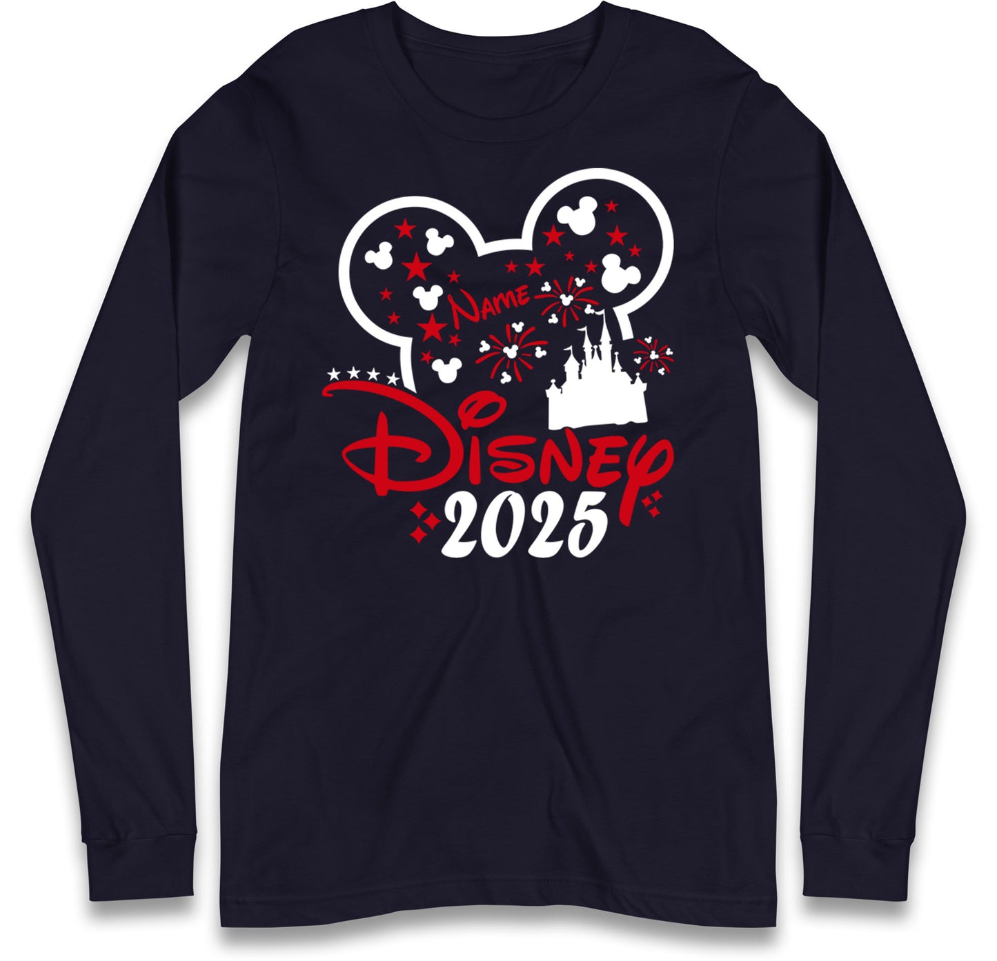 Mickey Mouse Castle Long Sleeve T Shirt