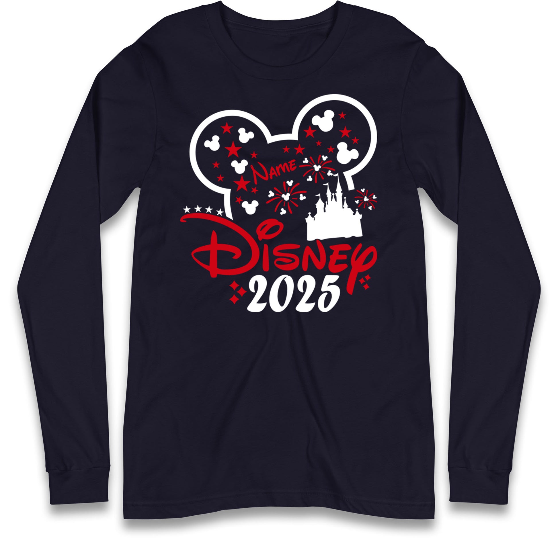 Mickey Mouse Castle Long Sleeve T Shirt