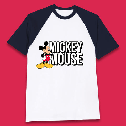 Disney Mickey Mouse Cartoon Character Disneyland Walt Disney Vacation Trip Disney World Baseball T Shirt