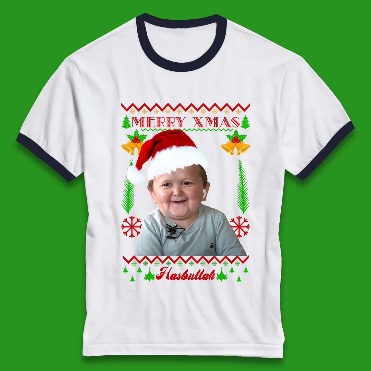 Merry Xmas Hasbullah Christmas Ringer T-Shirt