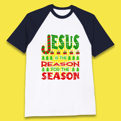 christmas jesus baseball t shirt
