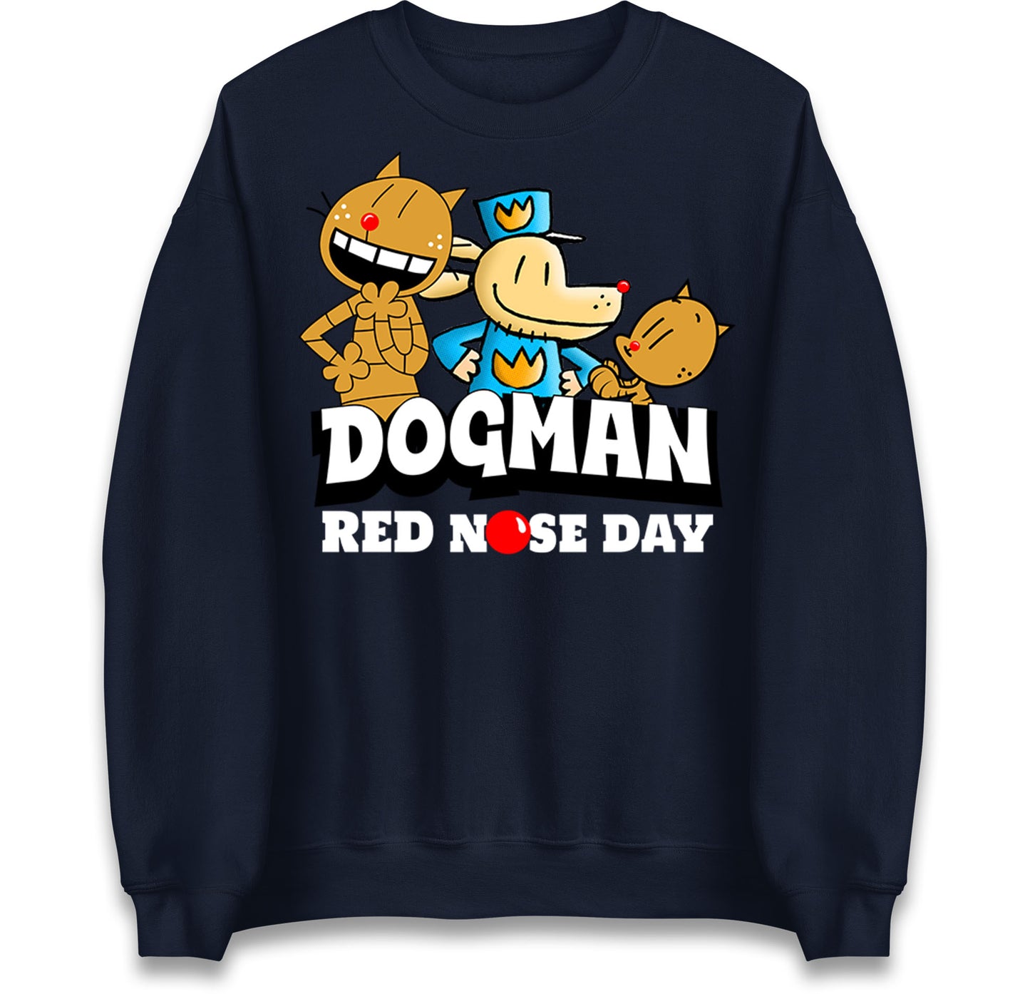 Dog Man Red Nose Day Jumper