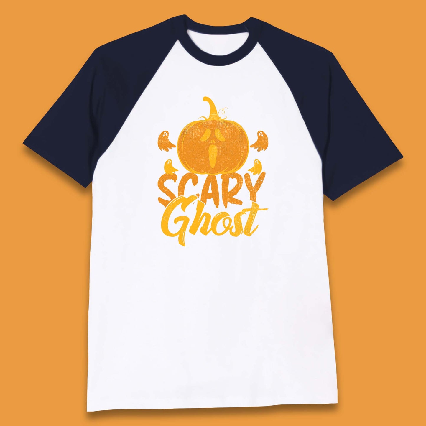 Scary Ghost Halloween Scream Ghost Face Horror Scary Pumpkin Ghostface Baseball T Shirt