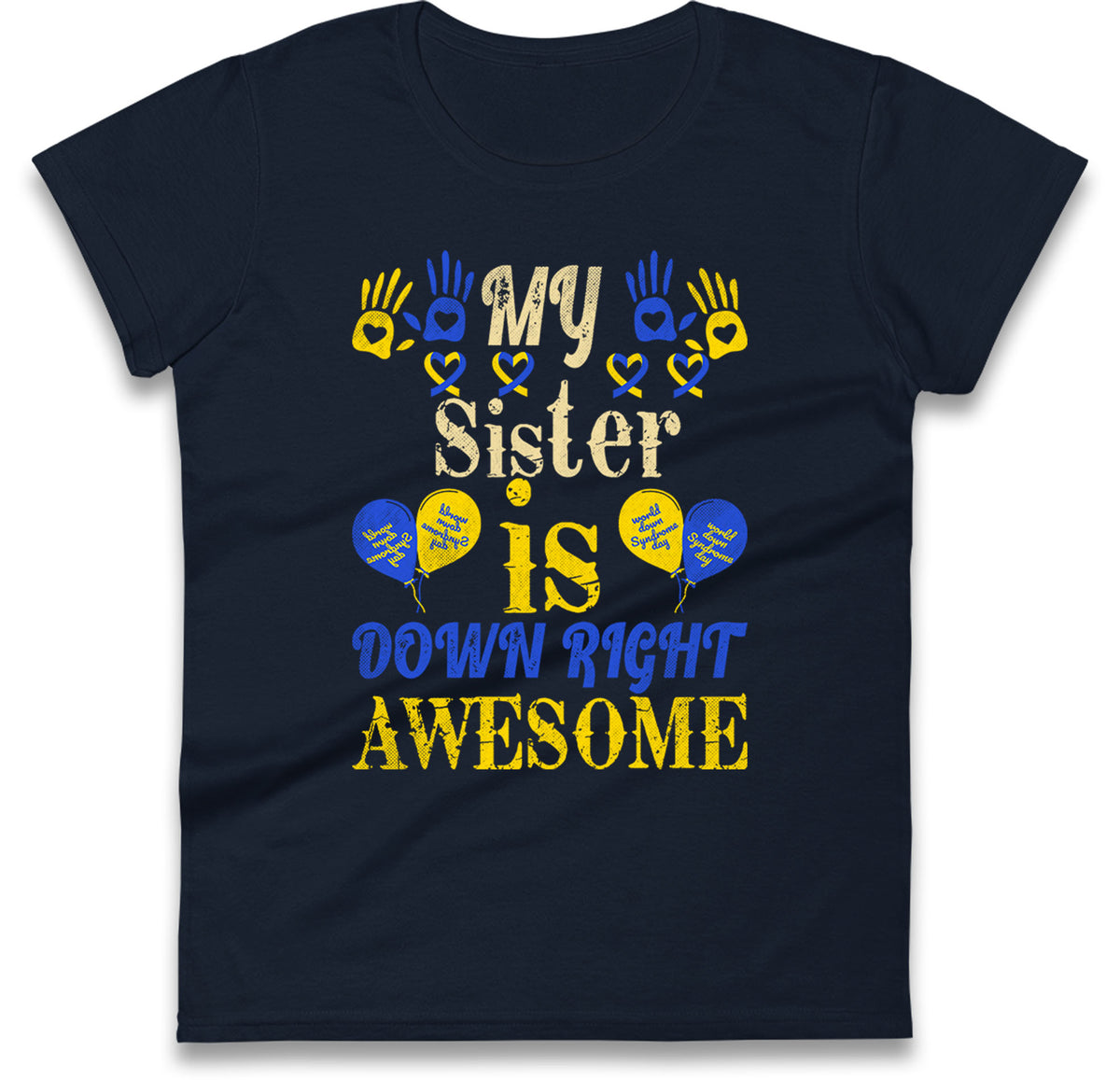 world down syndrome day womens t shirt
