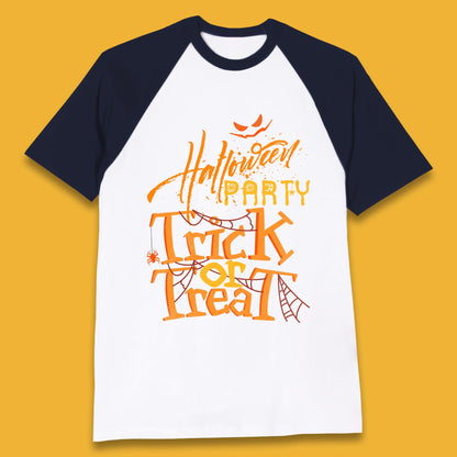 Happy Halloween Trick Or Treat Horror Scary Spooky Vibes Baseball T Shirt