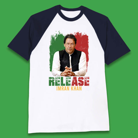 Release Imran Khan Prisoner No 804 Stand With Imran Khan Pakistan Baseball T Shirt