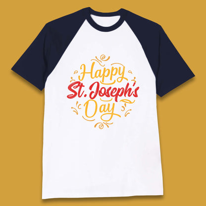 Happy St. Joseph's Day Baseball T-Shirt