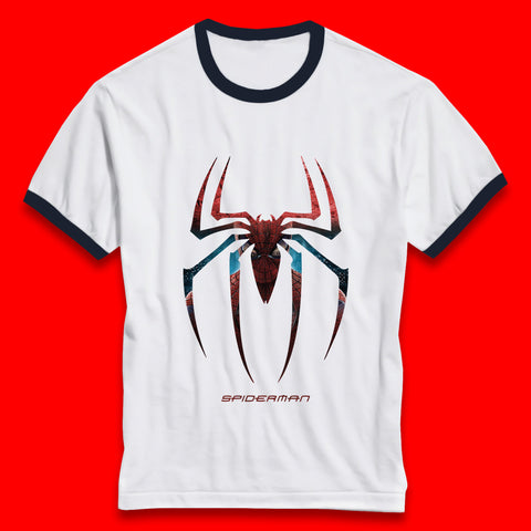 Spiderman Logo Amazing Spider Man Marvel Comics Character Superhero Marvel Avengers Spiderman Ringer T Shirt