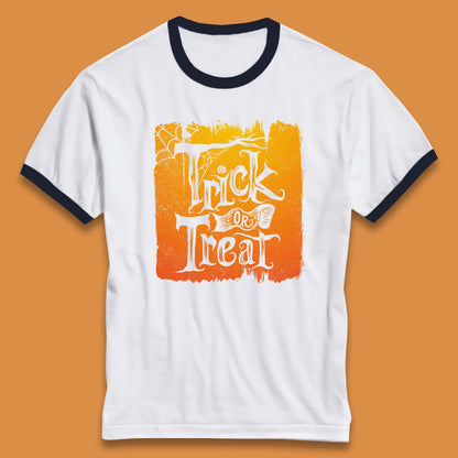 Trick Or Treat Happy Halloween Spooky Season Halloween Vibes Ringer T Shirt