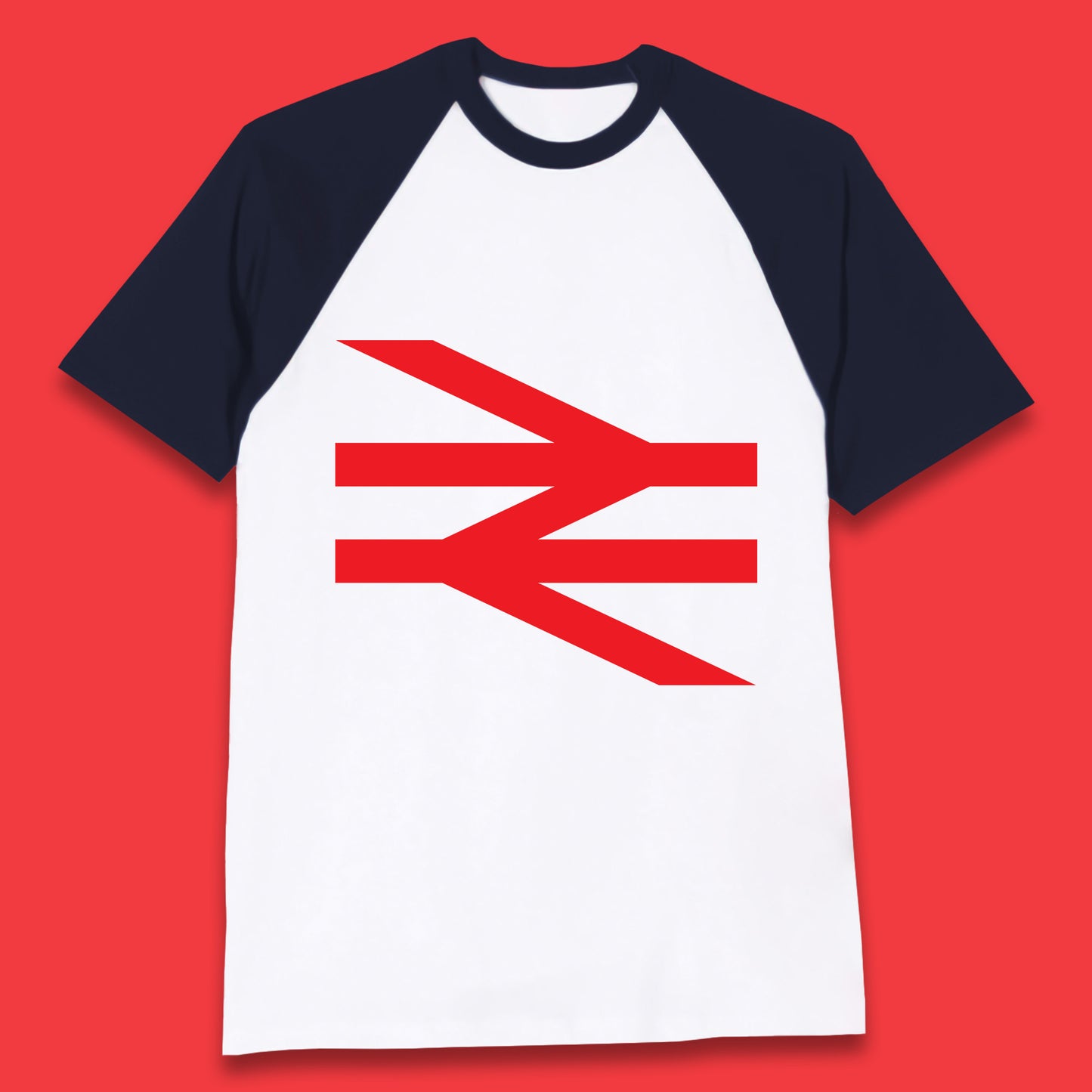 British Rail Union Jack Logo Trains Trainspotter Train Nationalisation Britain Uk Labour Politics Baseball T Shirt