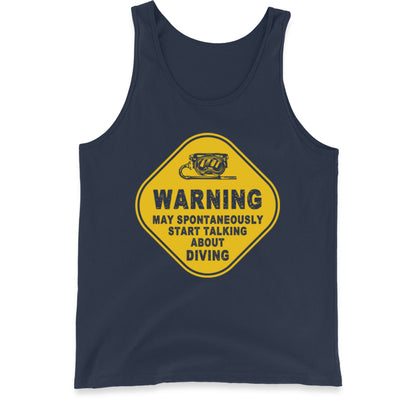 warning diving tank top