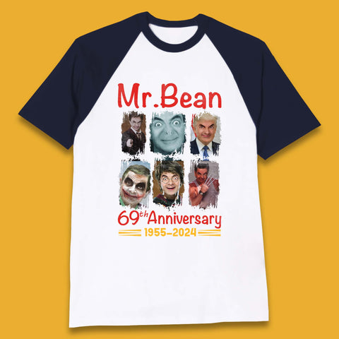 Mr. Bean 69th Anniversary Baseball T-Shirt