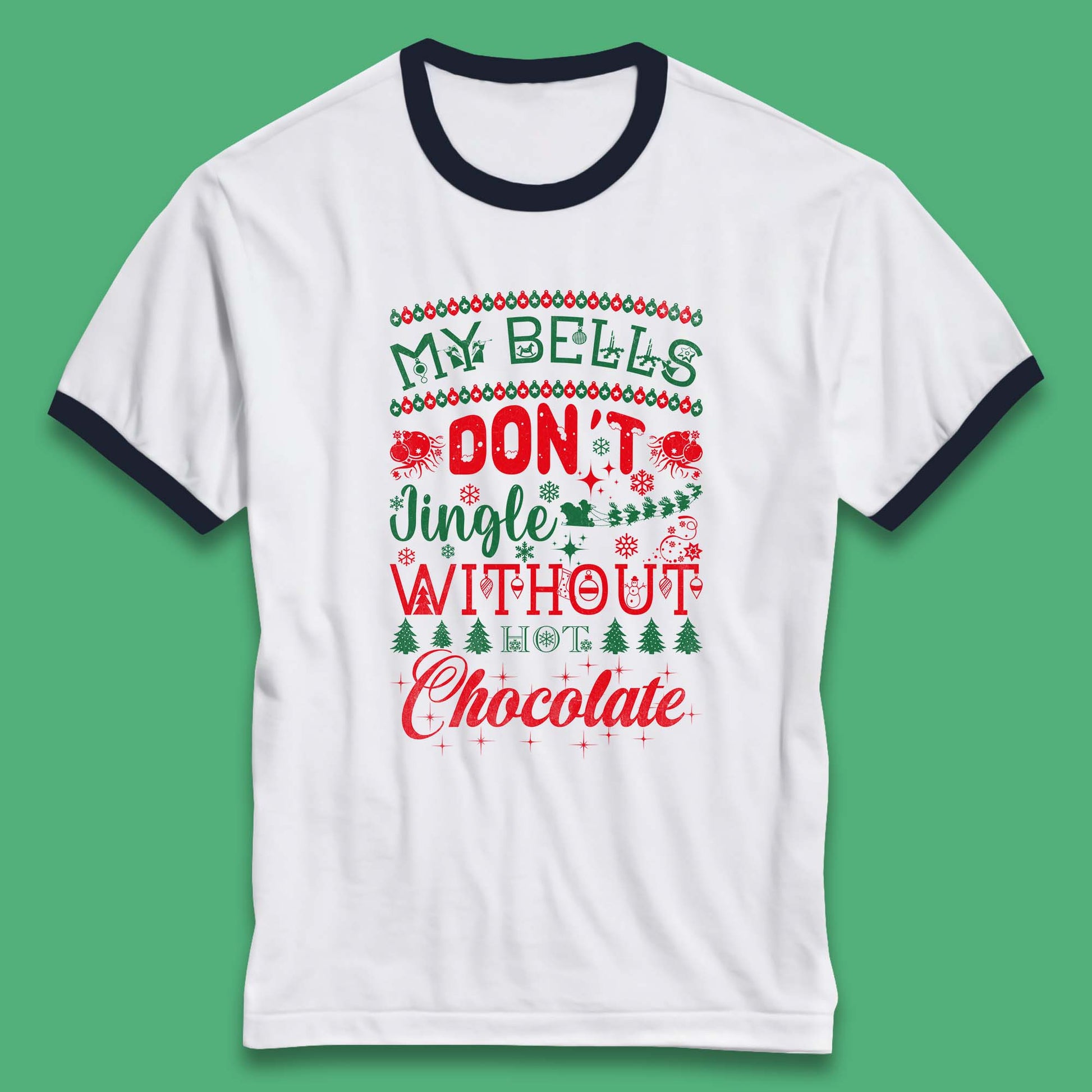 funny christmas chocolate ringer t shirt