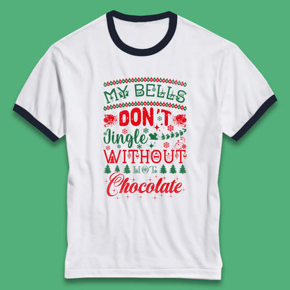 funny christmas chocolate ringer t shirt