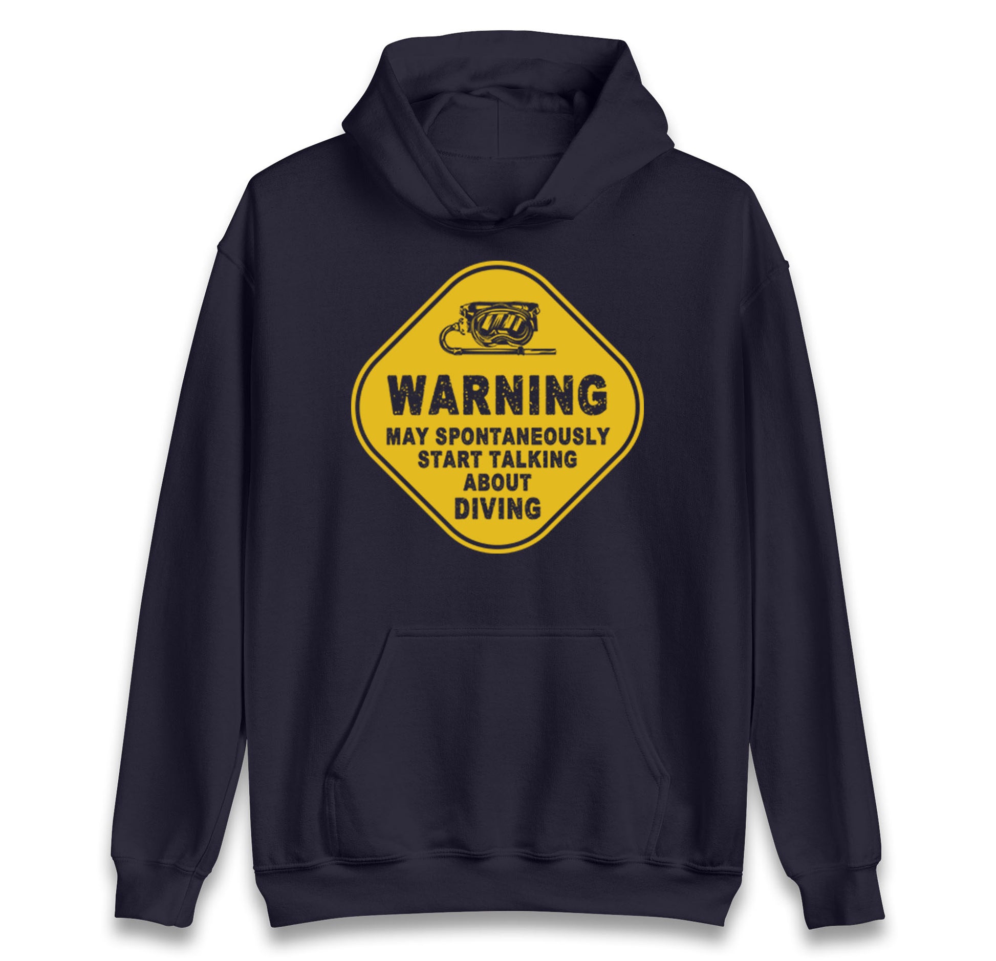 warning diving hoodie