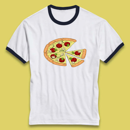 Italian Pizza Pizzaologist Pizza Lover Pizza Holic Pizza Addict Ringer T Shirt