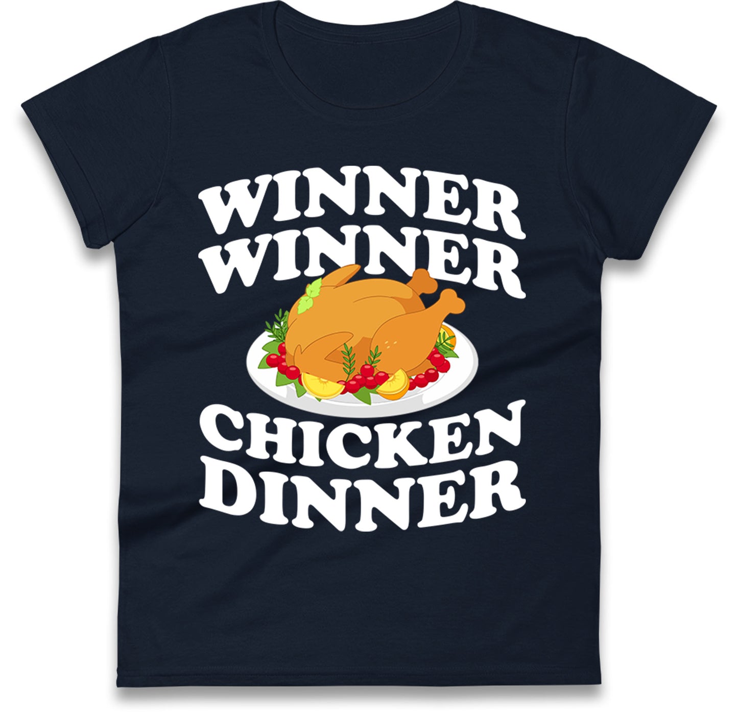 Chicken Dinner Pubg Ladies T-Shirt