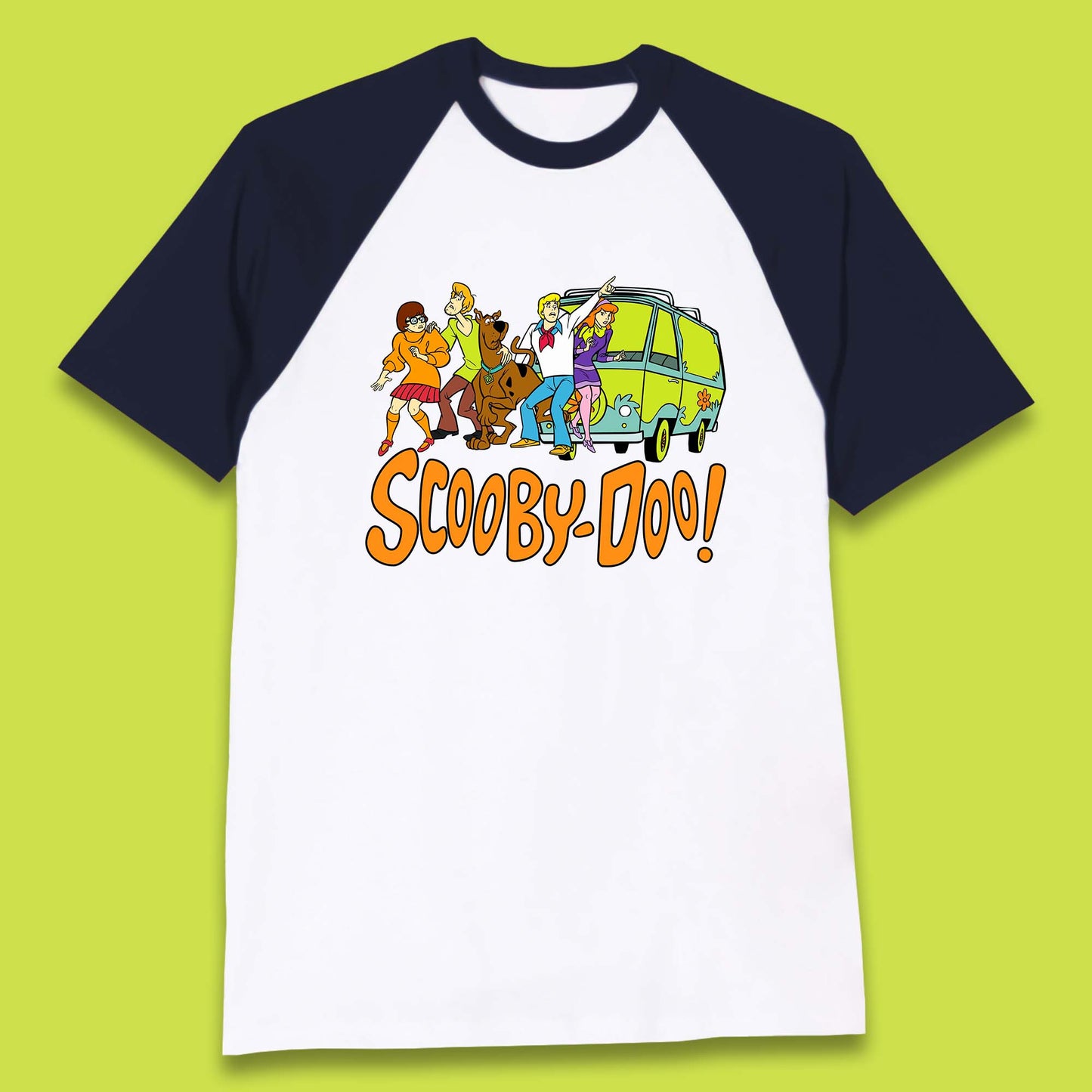 Halloween Scooby Doo & Gang Horror Van Scary Mystery Machine Baseball T Shirt