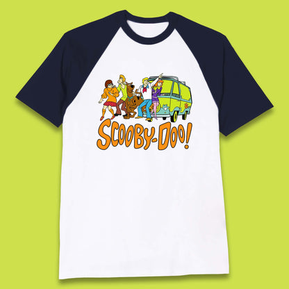 Halloween Scooby Doo & Gang Horror Van Scary Mystery Machine Baseball T Shirt