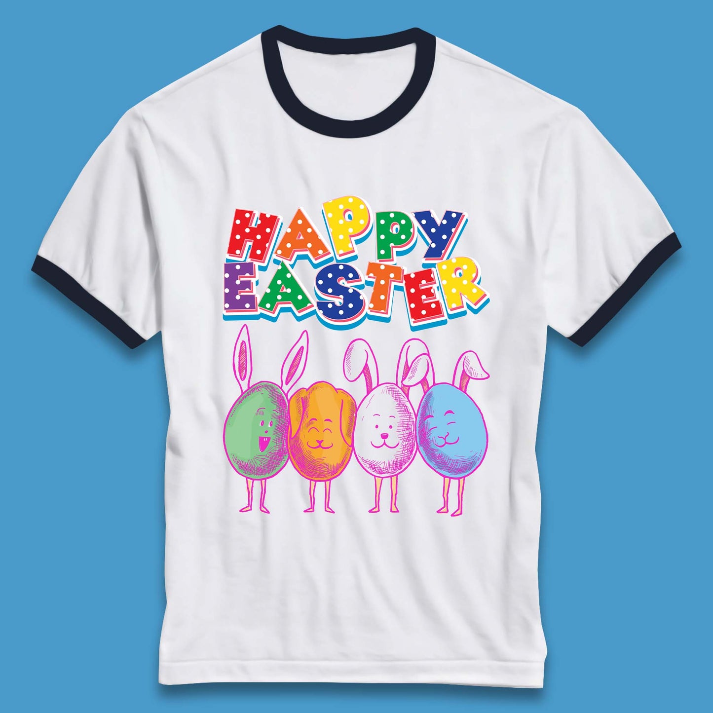 Happy Easter Ringer T-Shirt