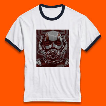 Marvel Comics Ant Man And The Wasp American Superhero Film Ant Man Face Helmet Avengers Movie Ringer T Shirt