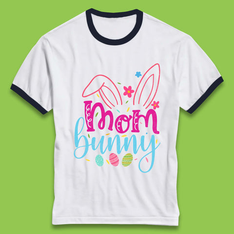 Mom Bunny Ringer T-Shirt