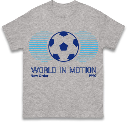 New Order World in Motion 1990 England Football Shirt