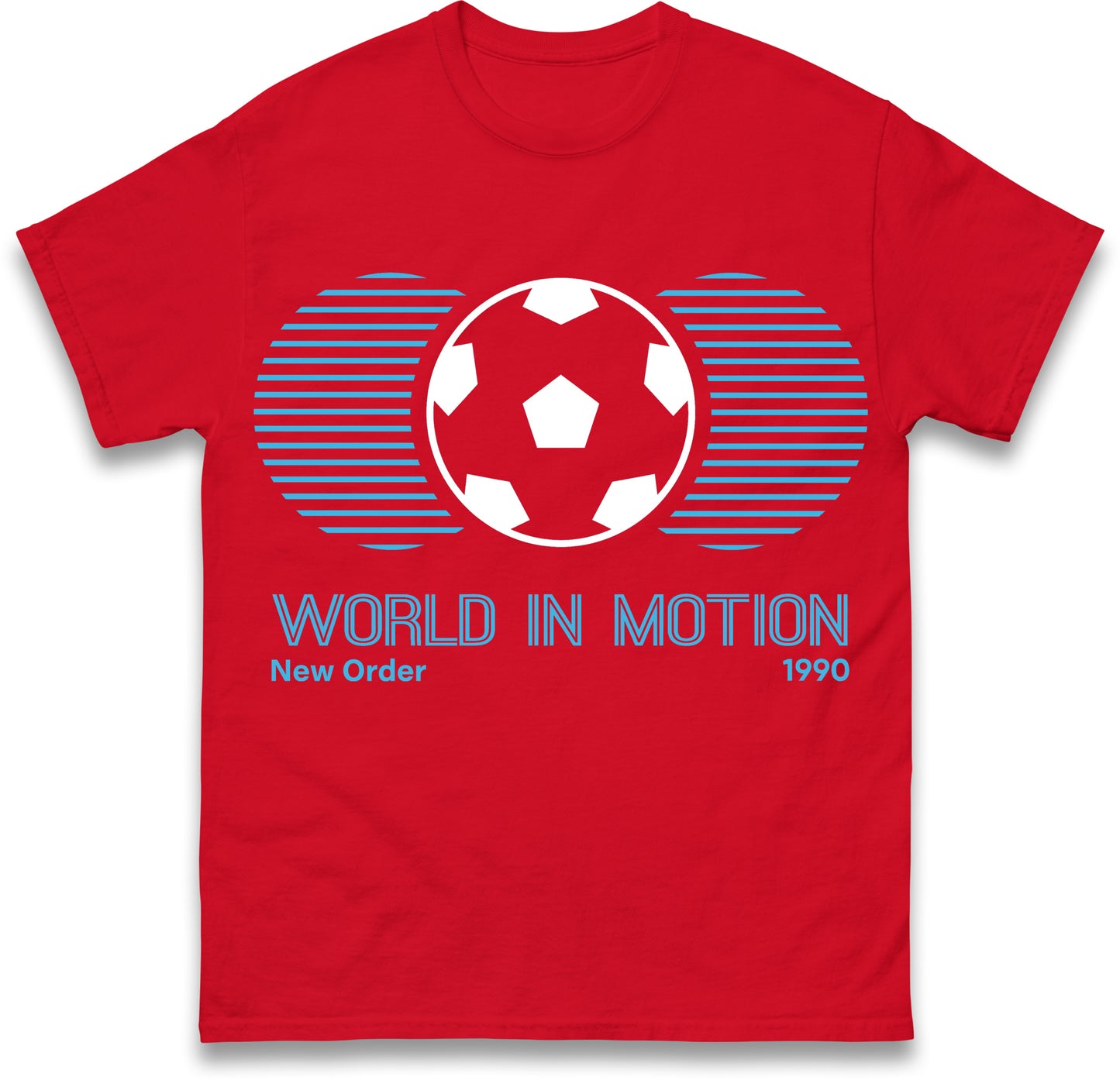 New Order World in Motion 1990 England Football Shirt