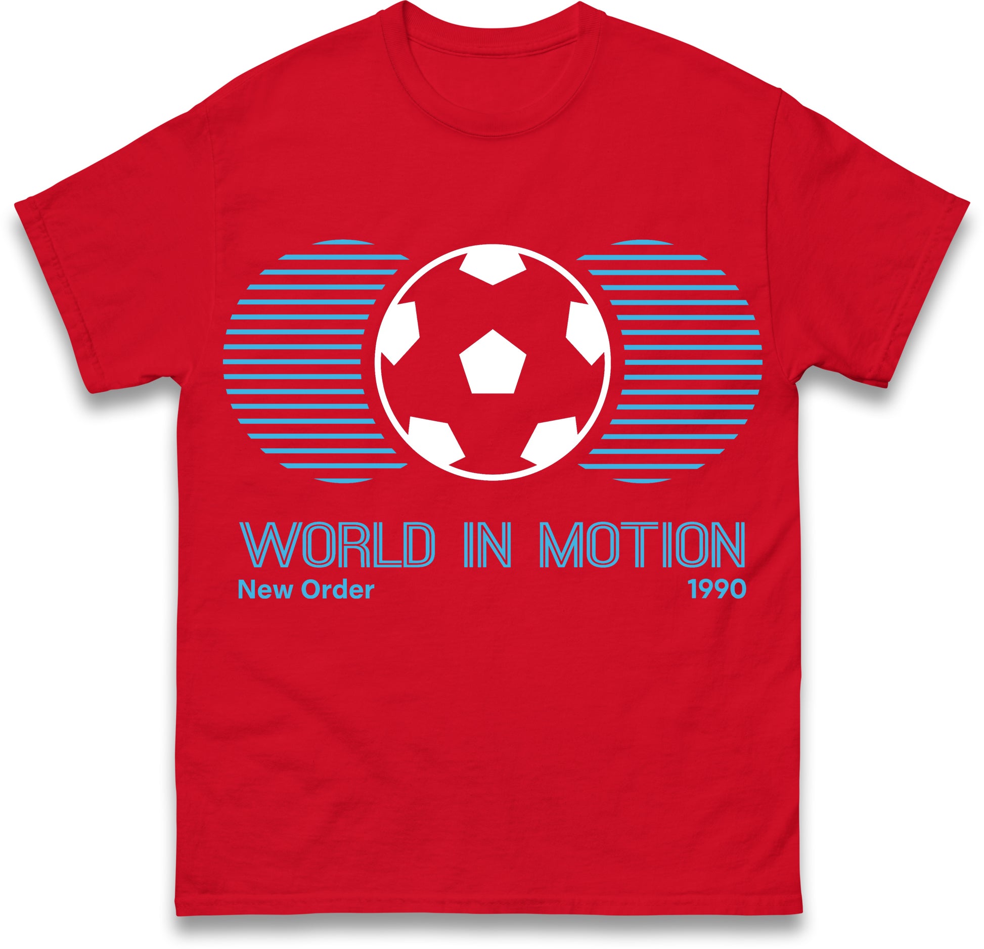 New Order World in Motion 1990 England Football Shirt