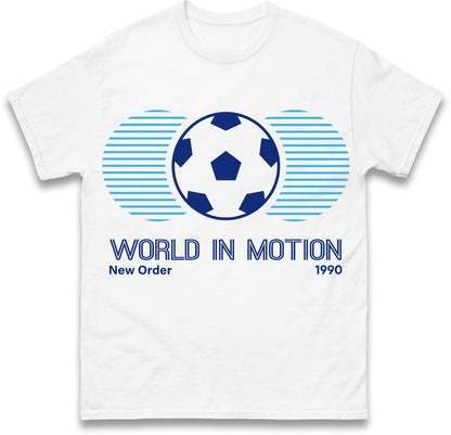 New Order World in Motion 1990 England Football Shirt