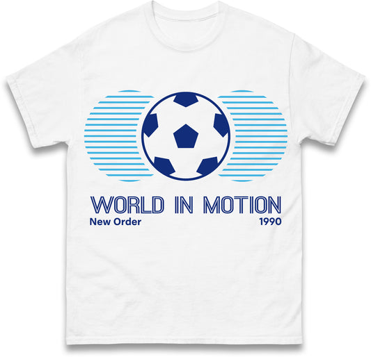 New Order World in Motion 1990 England Football Shirt