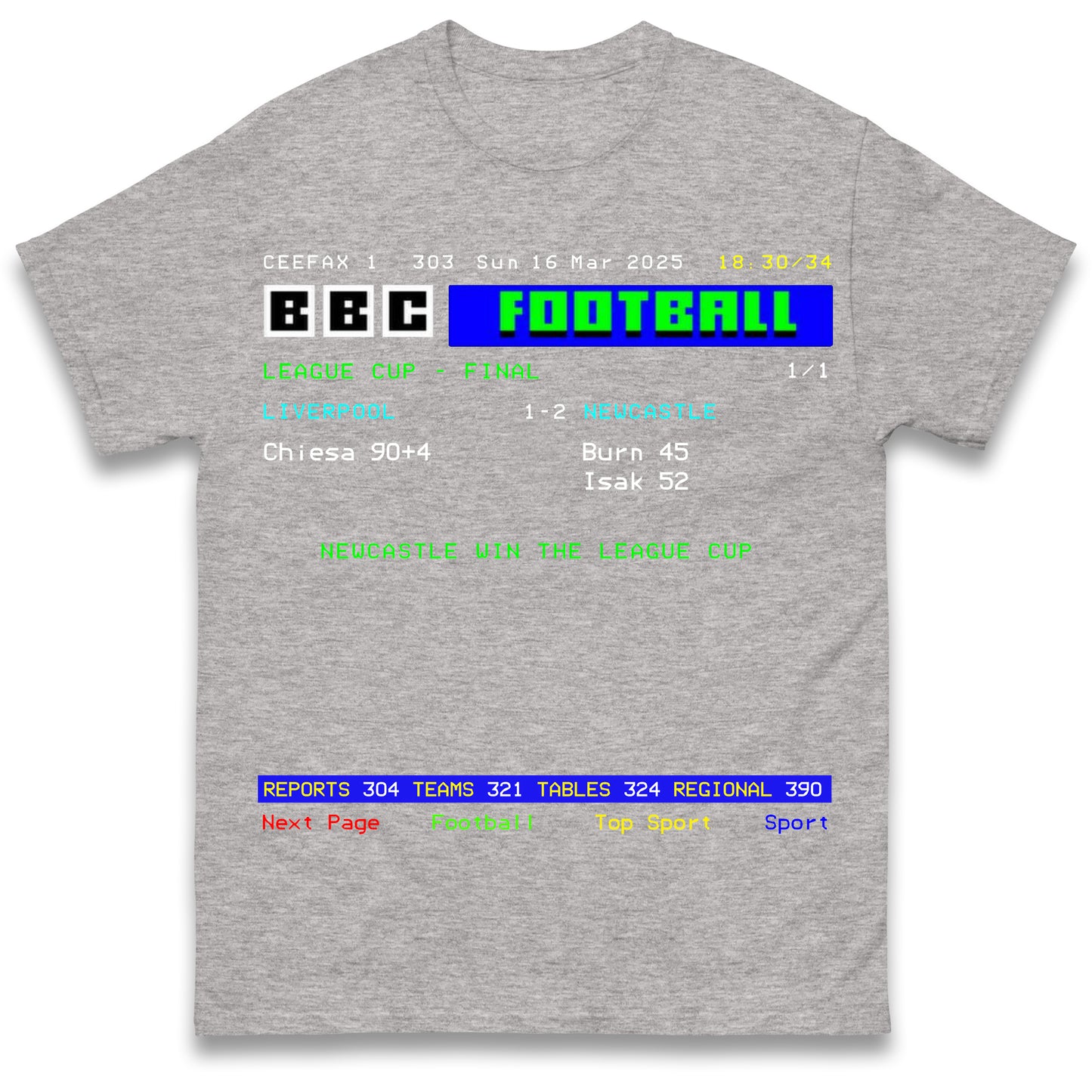 Newcastle League Cup Final Winners Shirt