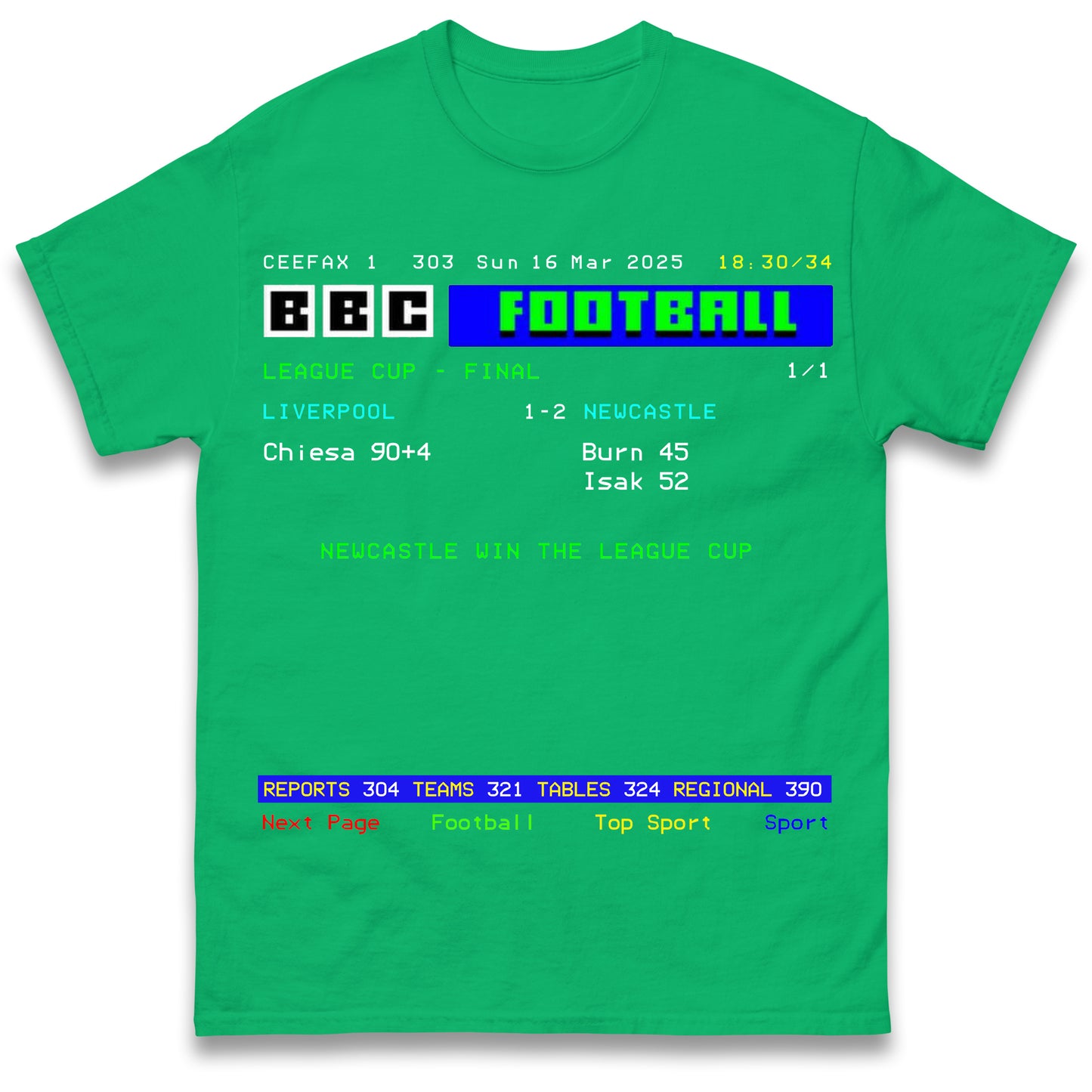 Newcastle League Cup Final Winners Shirt