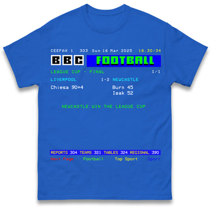 Newcastle League Cup Final Winners Shirt