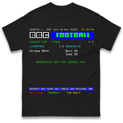 Newcastle League Cup Final Winners Shirt