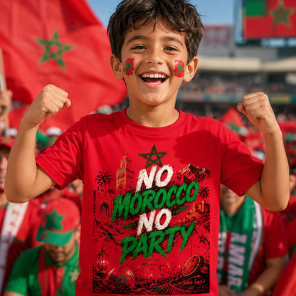 No Morocco No Party Football Shirt