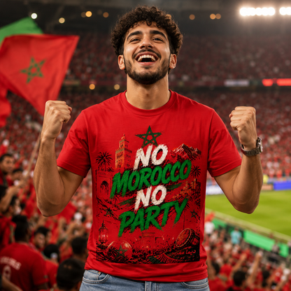 No Morocco No Party Football Shirt